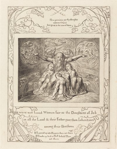 Jó e suas filhas de William Blake