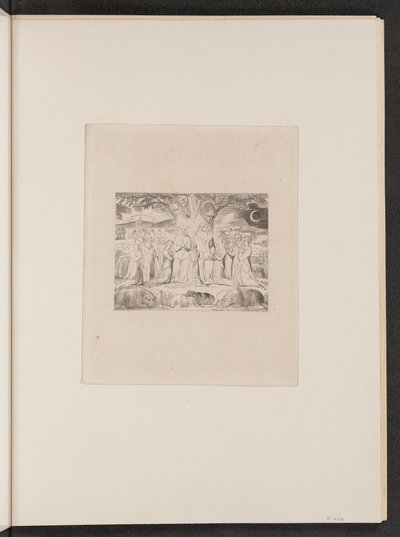 Job and His Family, 1825. de William Blake
