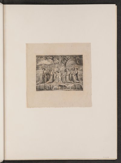 Job and His Family, 1825. de William Blake