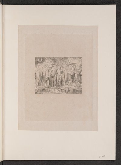 Jó e sua família restaurados à prosperidade de William Blake