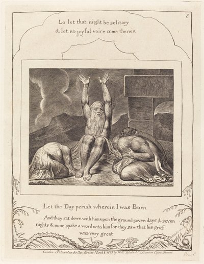 O desespero de Jó de William Blake