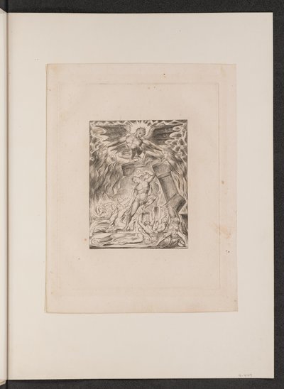 Os filhos e filhas de Jó oprimidos por Satanás de William Blake