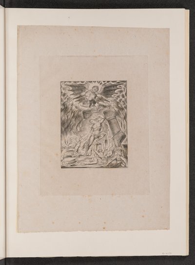 Os filhos e filhas de Jó oprimidos por Satanás de William Blake