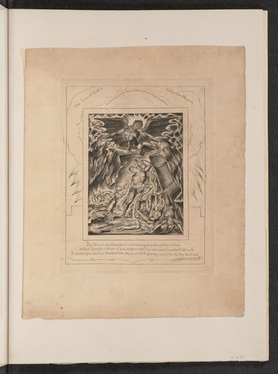 Filhos e Filhas de Jó Desiludidos por Satanás, 1825. de William Blake