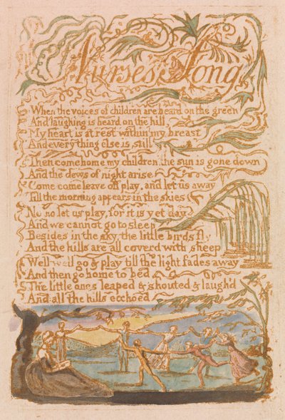 Lied der Amme (Platte 22) de William Blake