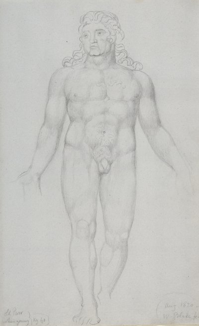 Parr velho quando jovem, 1820 de William Blake