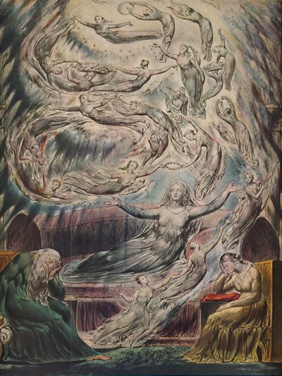 Sonho da rainha Katherines, c1825 de William Blake