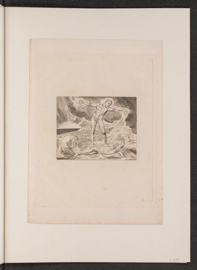 Satan Smiting Job with Boils, 1825. de William Blake