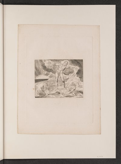 Satan Smiting Job with Boils, 1825. de William Blake