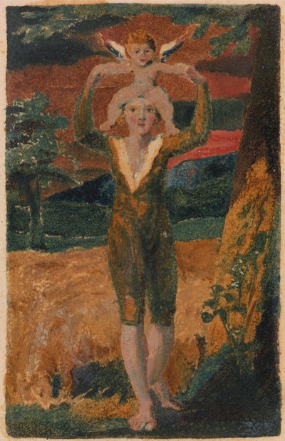 Canções de Inocência e de Experiência, Placa 32, Experience Frontispiece (Bentley 28) de William Blake
