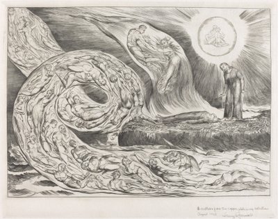 O Círculo da Luxúria: Paolo e Francesca de William Blake