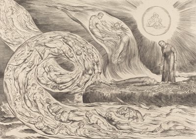 O Círculo dos Lusitanos: Paolo e Francesca, 1827. de William Blake