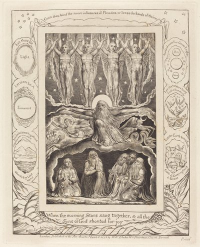 A Criação, 1825. de William Blake