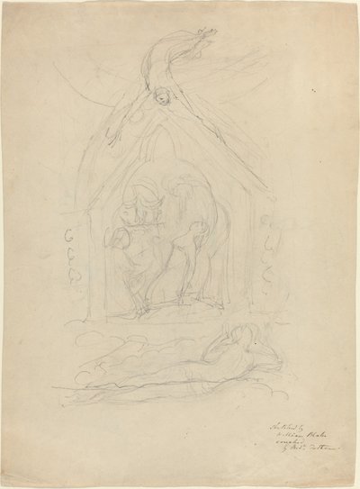 A Descida da Paz [reto] de William Blake