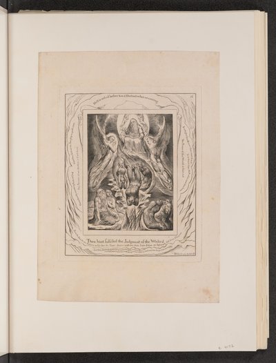 A Queda de Satanás, 1825. de William Blake