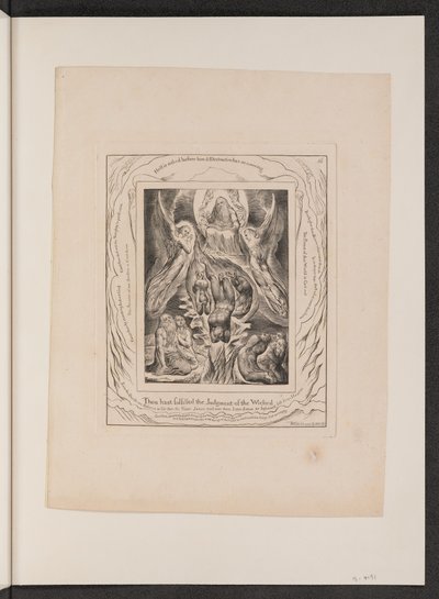 A Queda de Satanás, 1825. de William Blake