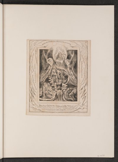 A Queda de Satanás, 1825. de William Blake