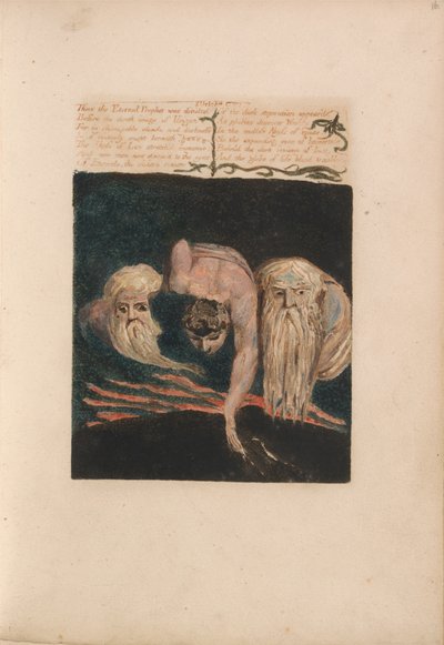 O Primeiro Livro de Urizen, Placa 20, Assim o Profeta Eterno Foi Dividido .... (Bentley 15) de William Blake