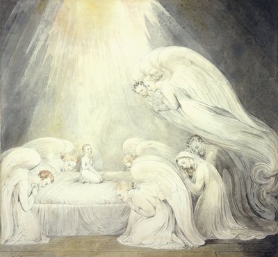 O Menino Jesus Dizendo Suas Orações, c.1805 de William Blake