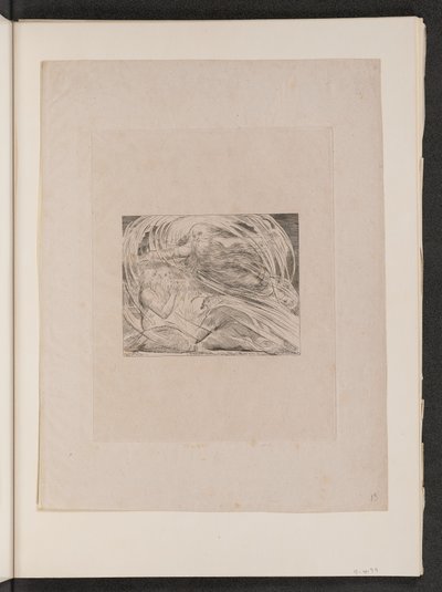 O Senhor Respondeu a Jó fora do Turbilhão, 1825. de William Blake