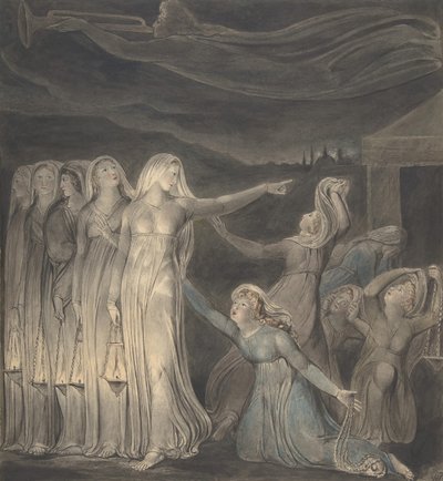 The Parable of the Wise and Foolish Virgins, ca. 1799-1800. de William Blake