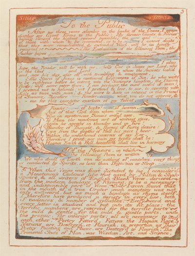 &39;Para o público ...&39;, placa 3 de &39;Jerusalém&39; de William Blake