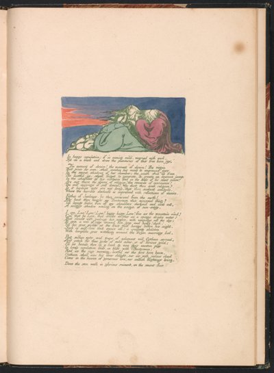 Visões das Filhas de Albion, Ilustração 10, Em feliz copulação. . . . de William Blake