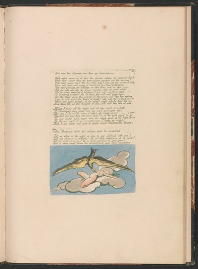 Visões das Filhas de Albion, Placa 6, E ninguém além de Bromian. . . . de William Blake