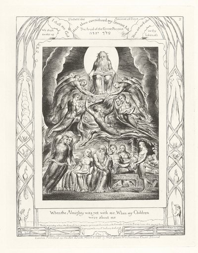 Quando o Todo-Poderoso ainda estava comigo, quando os meus filhos estavam sobre mim. de William Blake