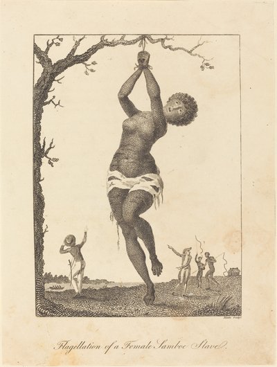 Flagelação de uma Escrava Samboé de William Blake after John Gabriel Stedman