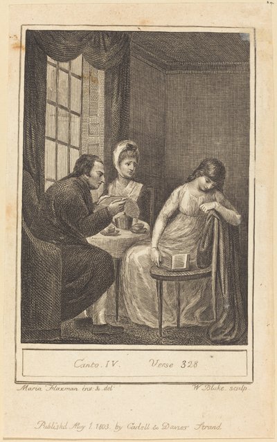 Canto IV, Versículo 328 de William Blake after Mary Ann Flaxman