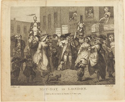 Primeiro de Maio em Londres de William Blake after Samuel Collings