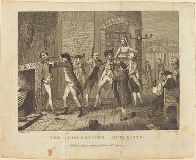 Os Duelistas Desconfortados de William Blake after Samuel Collings