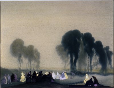 Moonlight Revels, c.1924 (w - c no papel) de William Blamire Young
