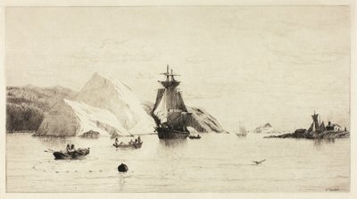 Paisagem marítima do Ártico de William Bradford