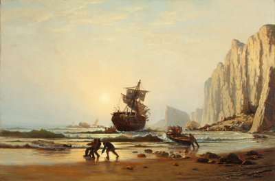 Naufragado ao largo de Labrador 1867 (óleo sobre tela) de William Bradford