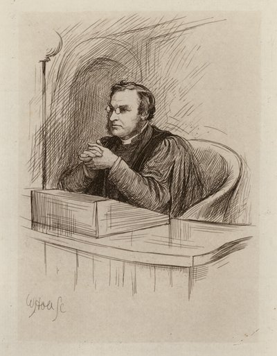 Archibald Hamilton Charteris, Professor de Crítica Bíblica e Antiguidades Bíblicas (gravura) de William Brassey (after) Hole