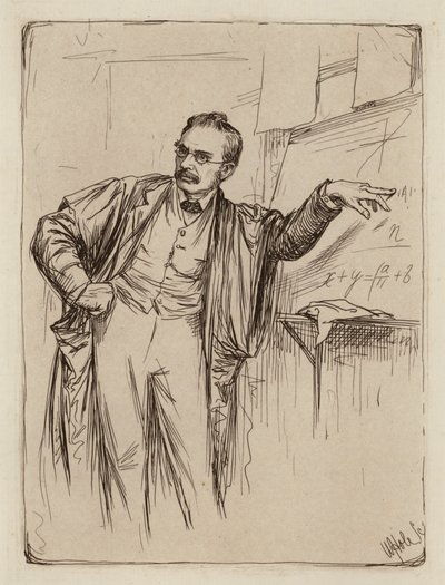 George Chrystal, Professor de Matemática (gravura) de William Brassey (after) Hole