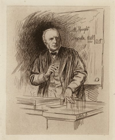 Henry Calderwood, Professor de Filosofia Moral (gravura) de William Brassey (after) Hole