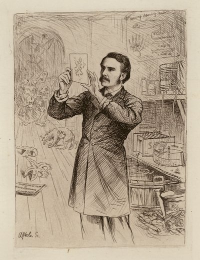 James Cossar Ewart, Professor de História Natural (gravura) de William Brassey (after) Hole