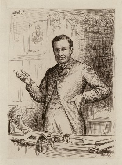 John Chiene, Professor de Cirurgia (gravura) de William Brassey (after) Hole