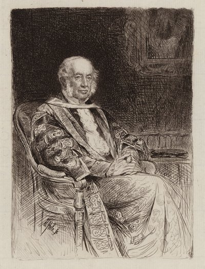 John Inglis of Glencorse, Lord Justice General of Scotland, Chanceler (gravura) de William Brassey (after) Hole