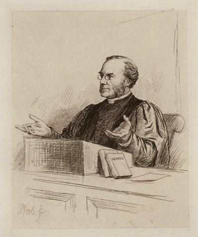 Malcolm Campbell Taylor, Professor de Divindade e História Eclesiástica (gravura) de William Brassey (after) Hole