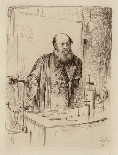 Peter Guthrie Tait, Professor de Filosofia Natural (gravura) de William Brassey (after) Hole