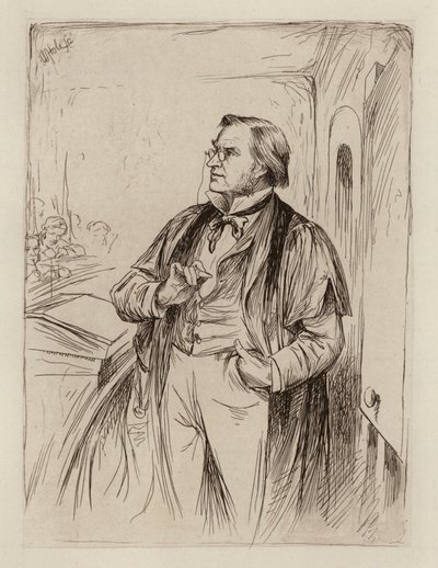 Simon Somerville Laurie, Professor de Teoria, História e Prática da Educação (gravura) de William Brassey (after) Hole