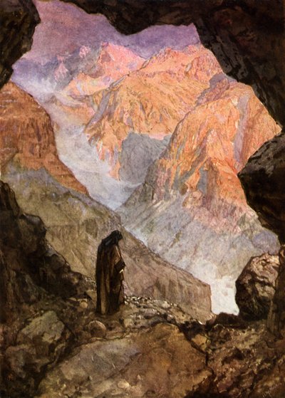 Elias no deserto de Horeb - Bíblia de William Brassey Hole