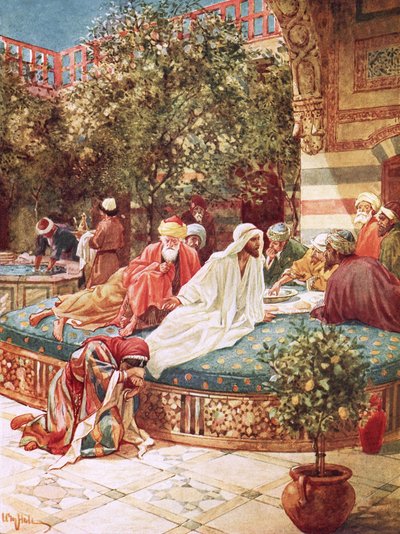 Jesus na casa de Simão, o fariseu de William Brassey Hole