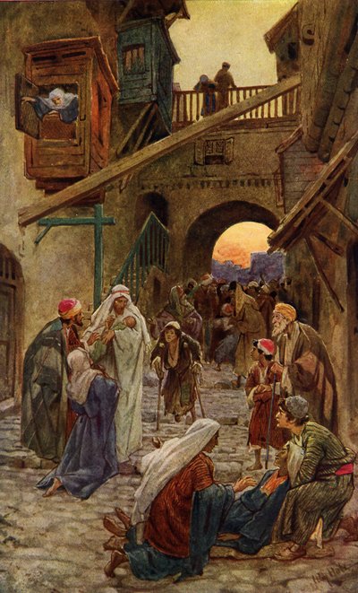 Jesus faz milagres em Cafarnaum - Bíblia de William Brassey Hole
