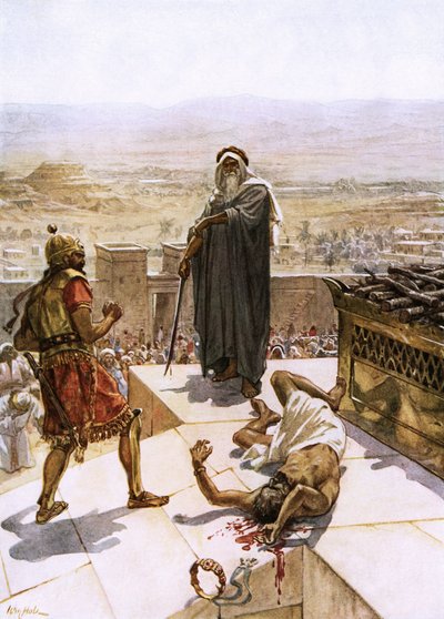 Samuel a matar Agag perante o senhor em Gilgal de William Brassey Hole