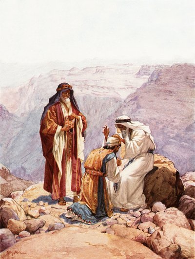 A consagração de Eleazar como sumo sacerdote de William Brassey Hole